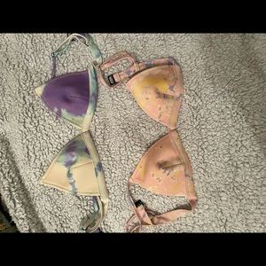 2 triangl bikini tops